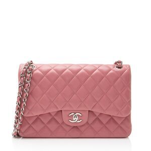 Chanel Lambskin Classic Jumbo Double Flap Bag